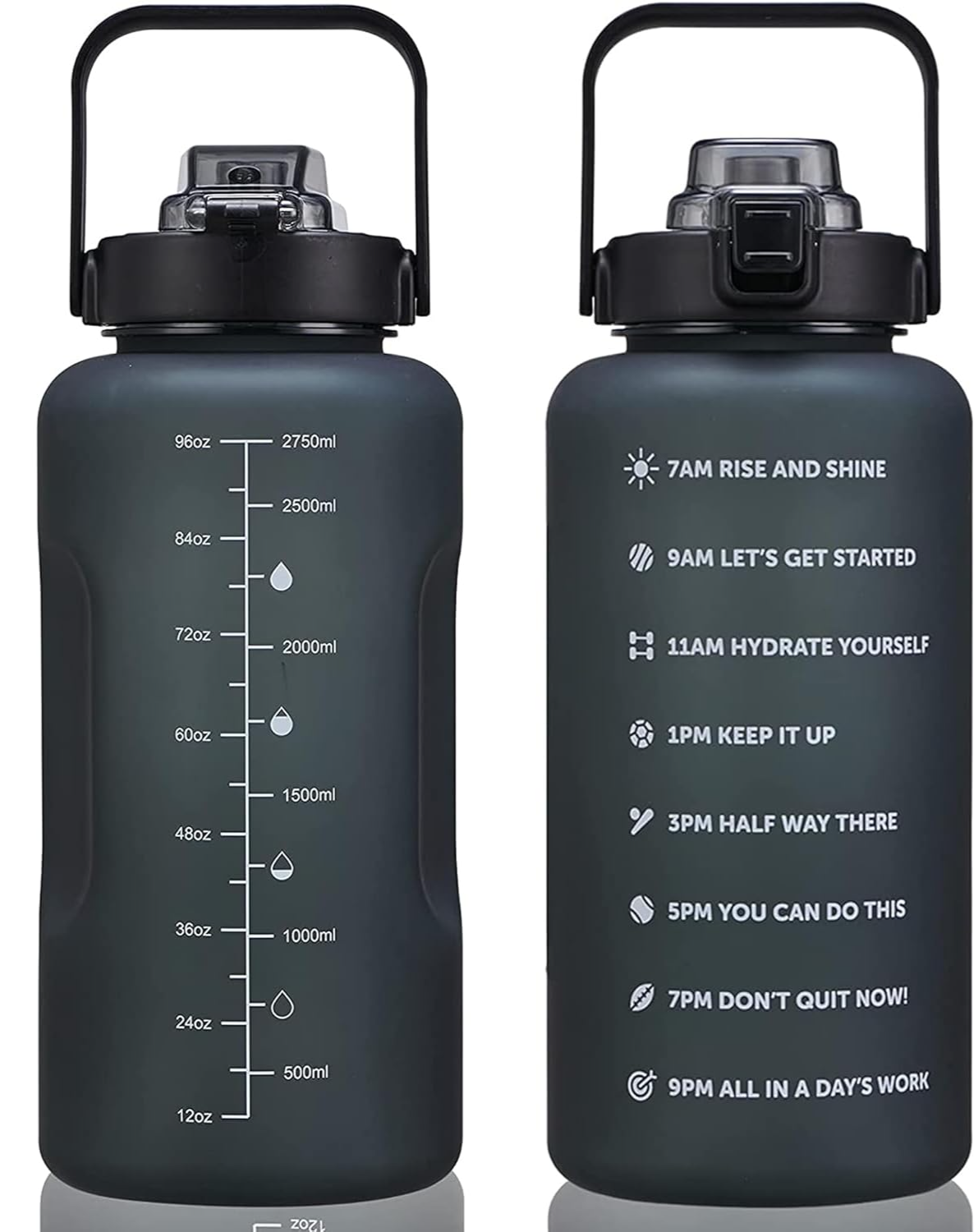 Motivational Water Bottle with Time Marker