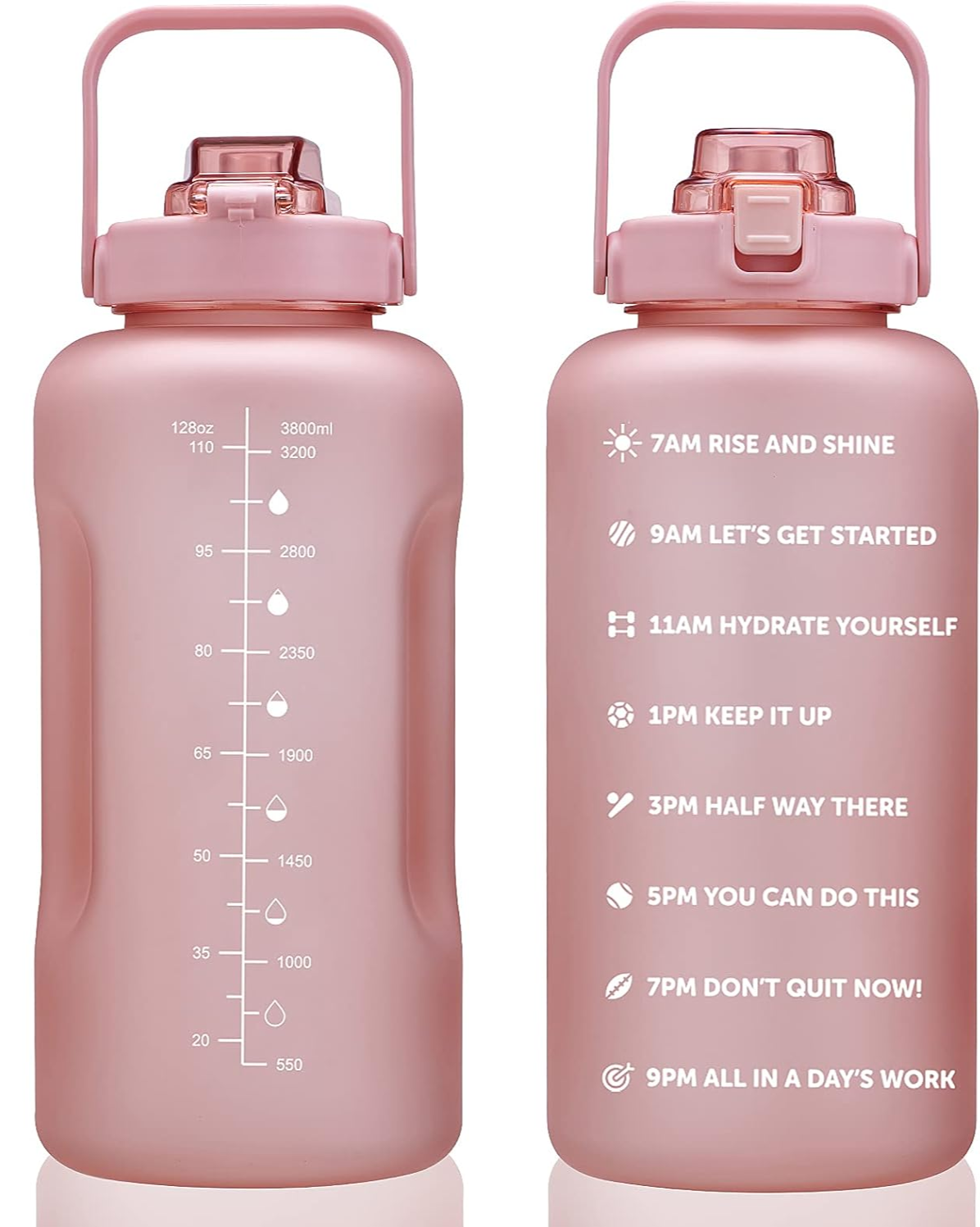 Motivational Water Bottle with Time Marker