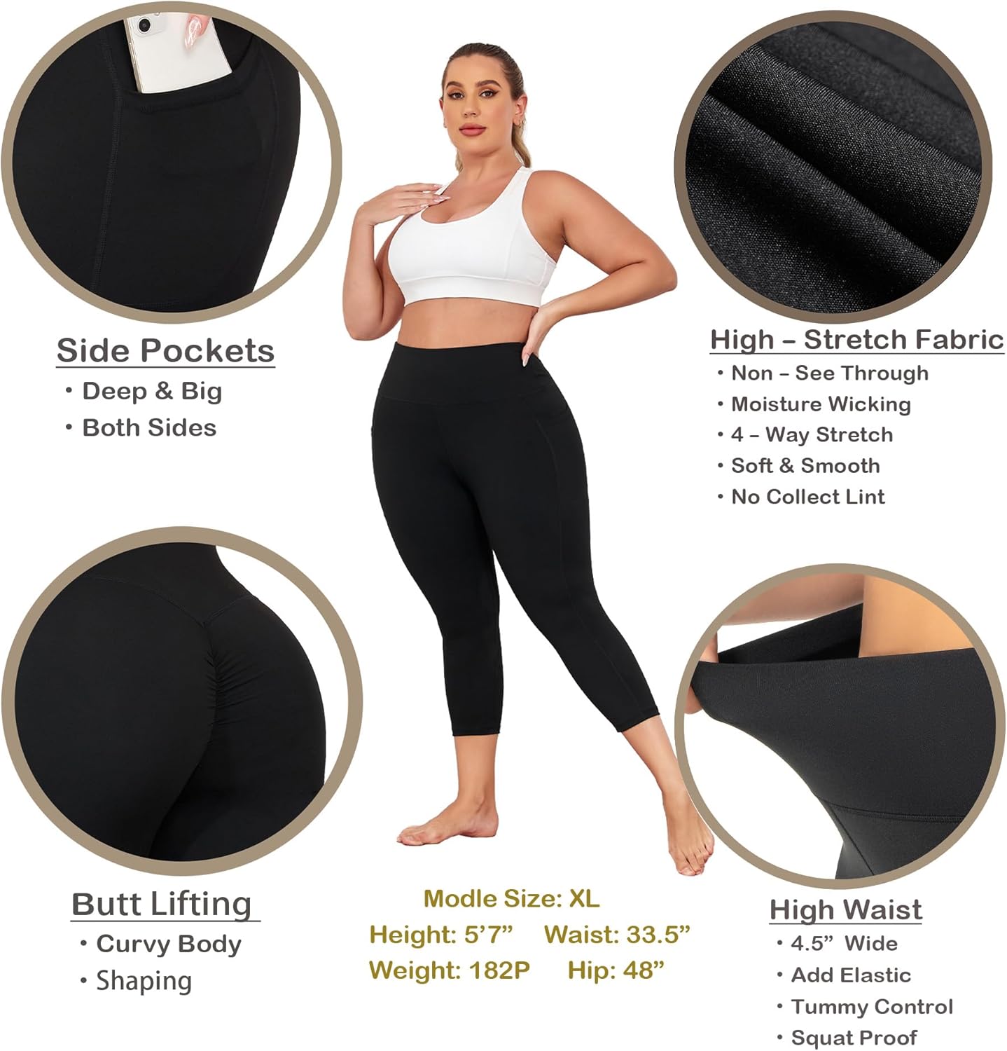 Capri Leggings with Pockets