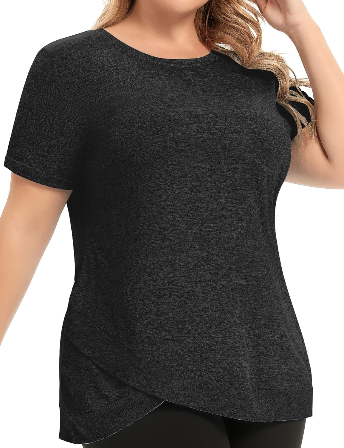 Loose Fit Sport Tee, Black