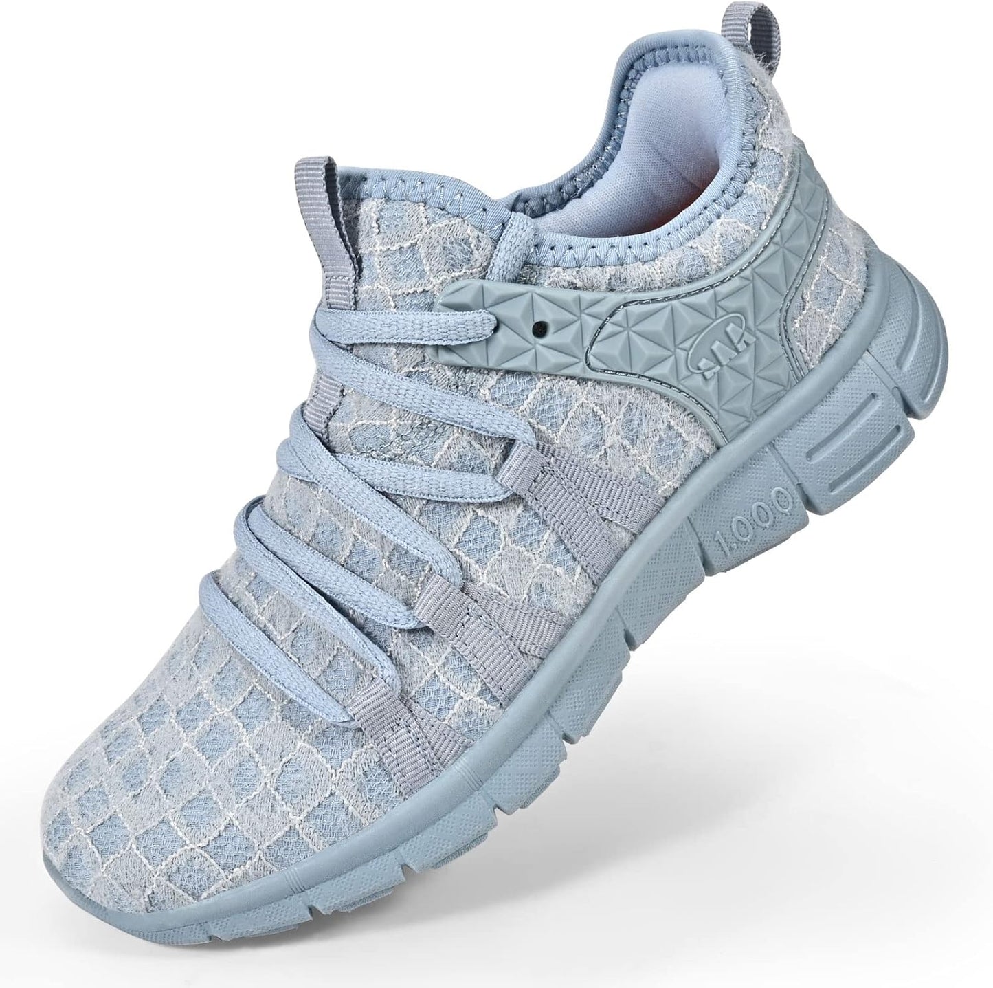 Ultra Lightweight Breathable Mesh Tennis Shoes with Lace Detailing