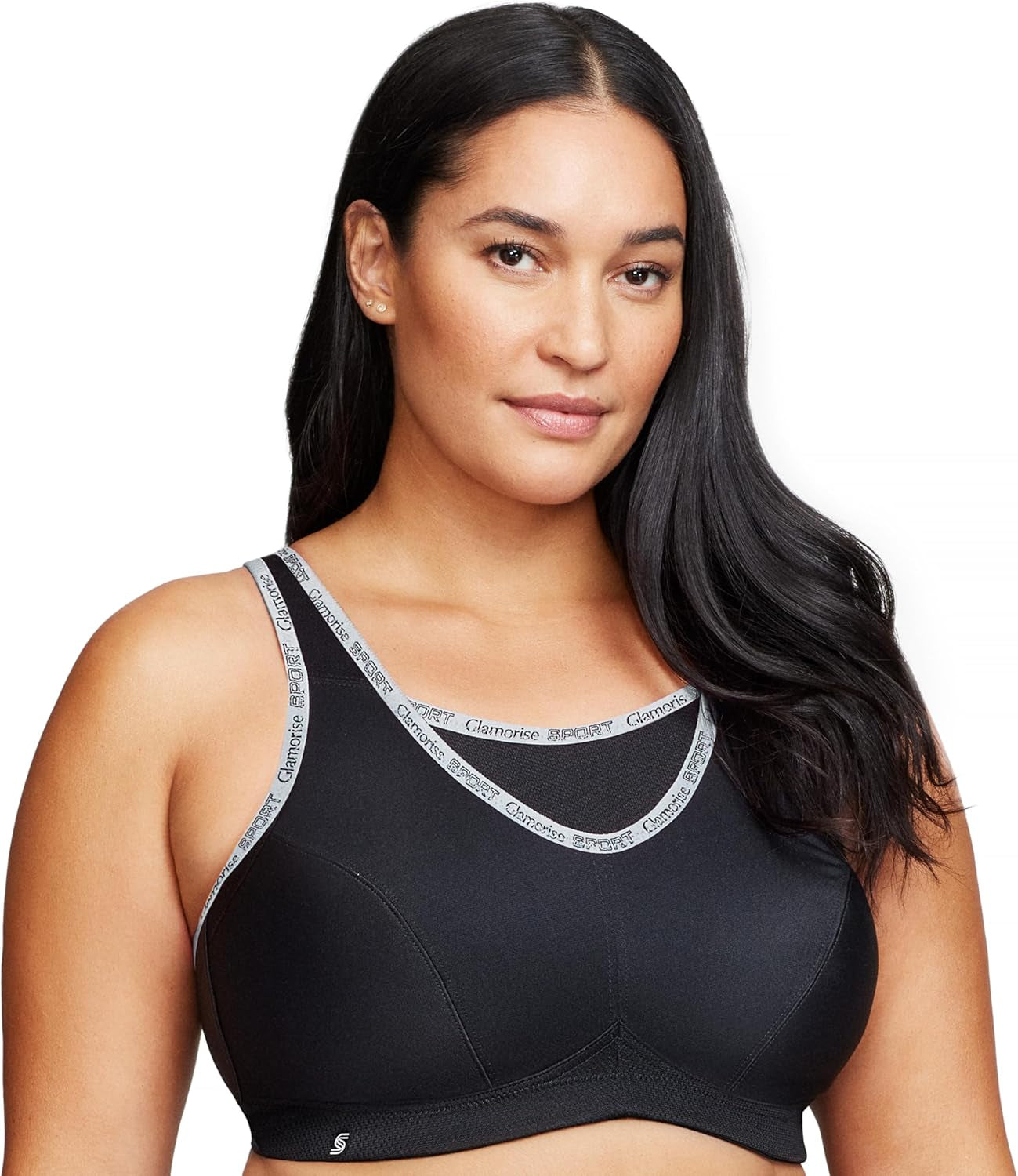 No-Bounce, Wire-free Sports Bra - Black