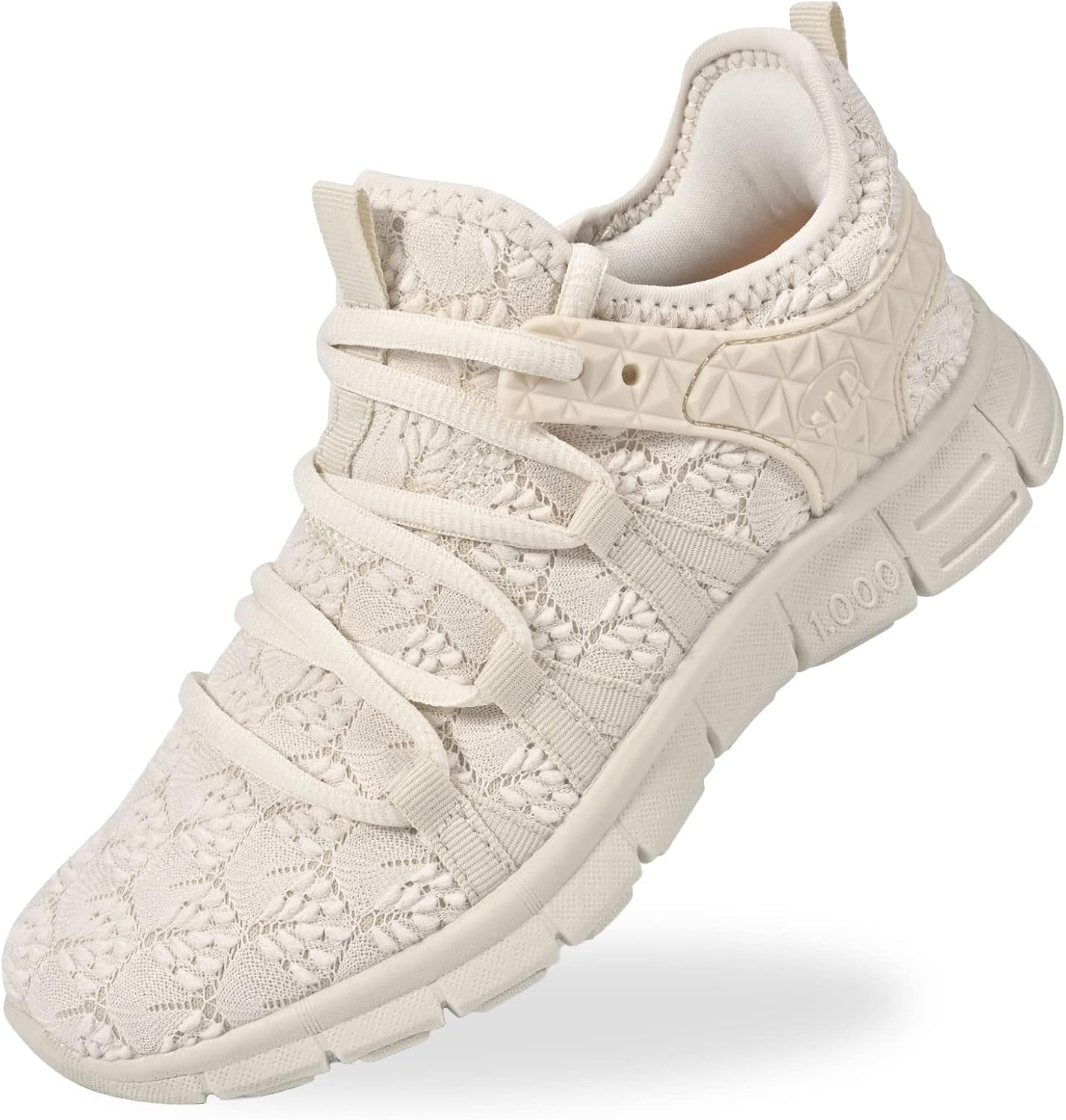 Ultra Lightweight Breathable Mesh Tennis Shoes with Lace Detailing