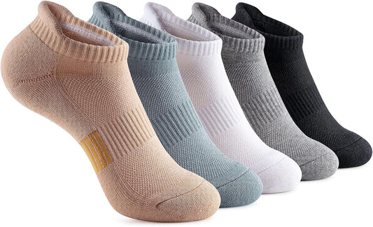 Colorful Athletic Ankle Socks for Women & Men – Cushioned, Breathable, Moisture-Wicking, Arch Support – Sizes 6-12